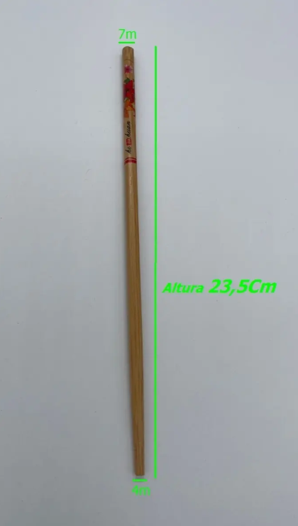 Palillos Chinos Reutilizables Bambú 10 Pares