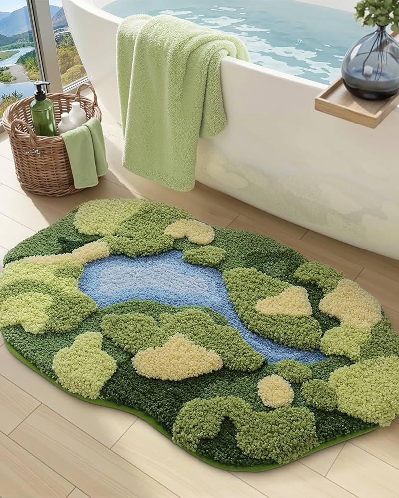 Alfombra Moderna Irregular de Felpa – Suave y Esponjosa para Dormitorio y Sala