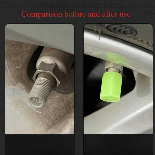 4 tapones luminosos para válvulas de neumáticos (verde/azul/rojo), tapas de válvulas duraderas, tapones luminosos, aptos para la conducción nocturna.