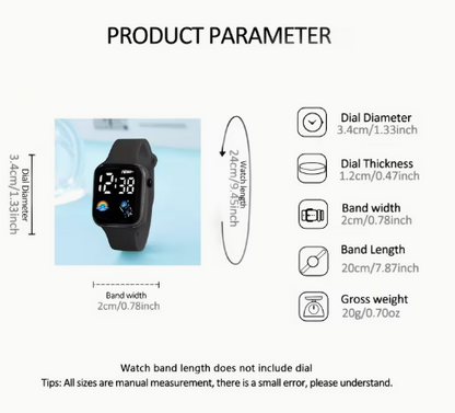 Juego de 4 Piezas para Hombres: Reloj Digital Inteligente y Combo