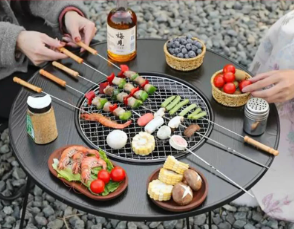 Mesa Picnic Portátil Con Parrilla