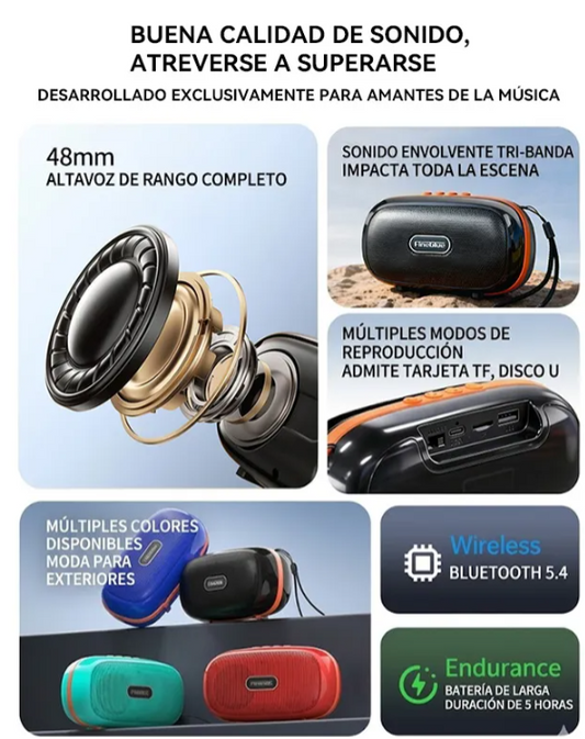 Parlante Bluetooth  Portátil Inalámbrico Potente