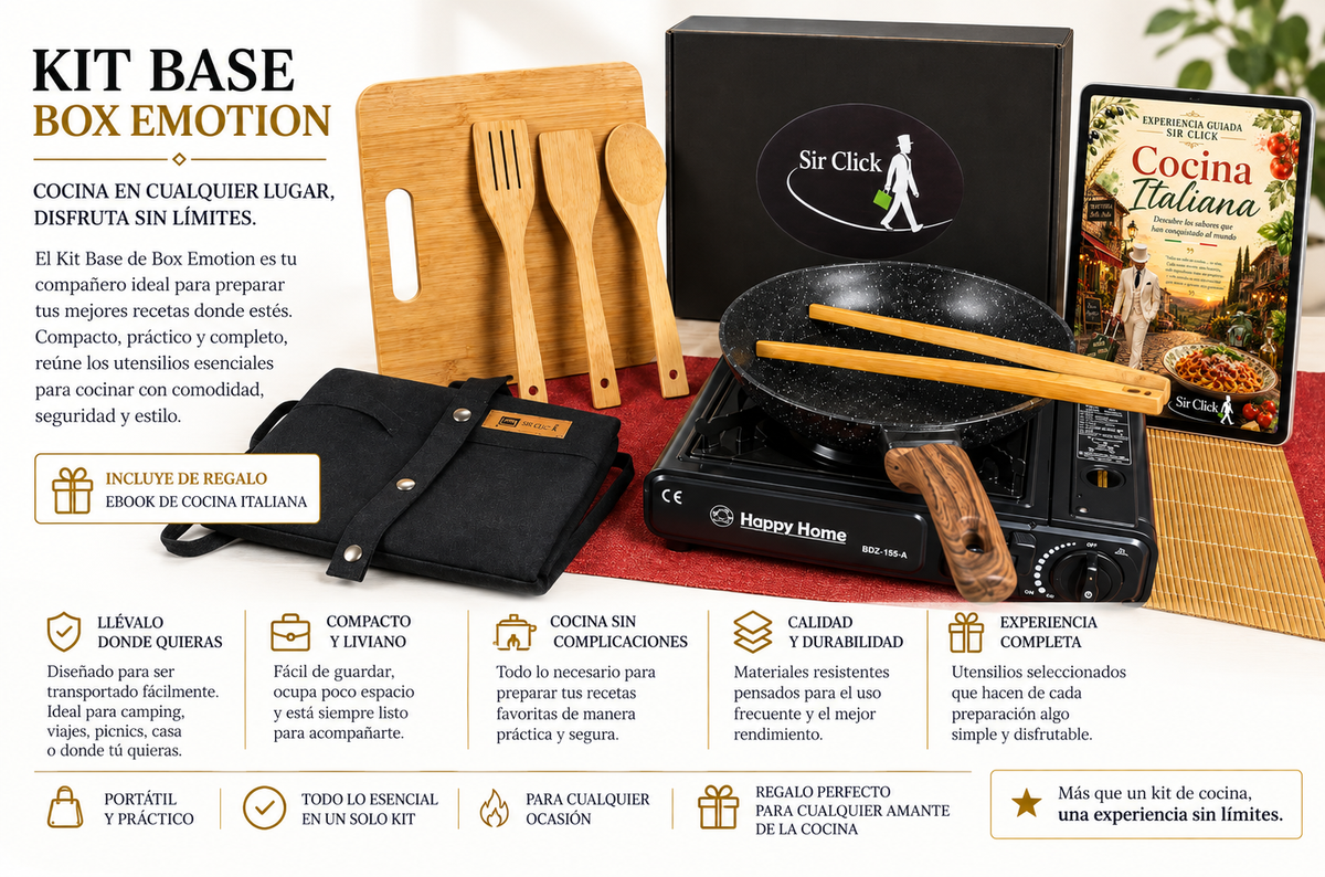 Kit Base para cocinar Box Emotion By Sir Click