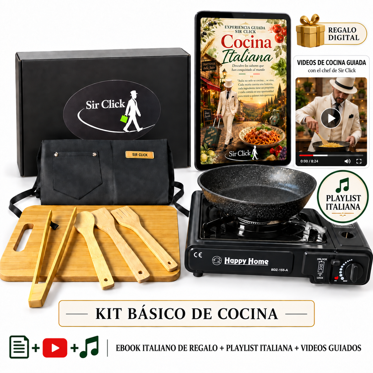 Kit Base para cocinar Box Emotion By Sir Click