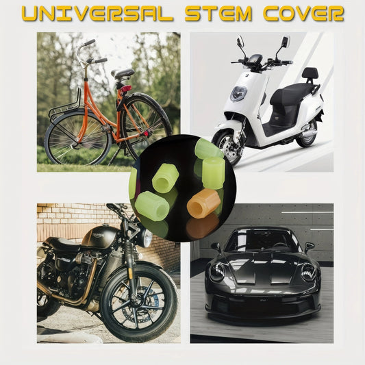 4 tapones luminosos para válvulas de neumáticos (verde/azul/rojo), tapas de válvulas duraderas, tapones luminosos, aptos para la conducción nocturna.