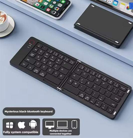 Mini teclado inalámbrico plegable