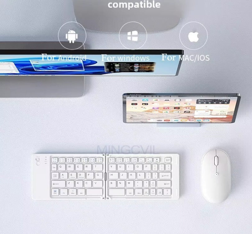 Mini teclado inalámbrico plegable